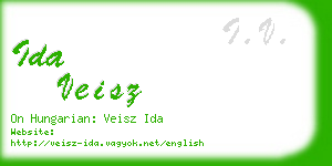 ida veisz business card